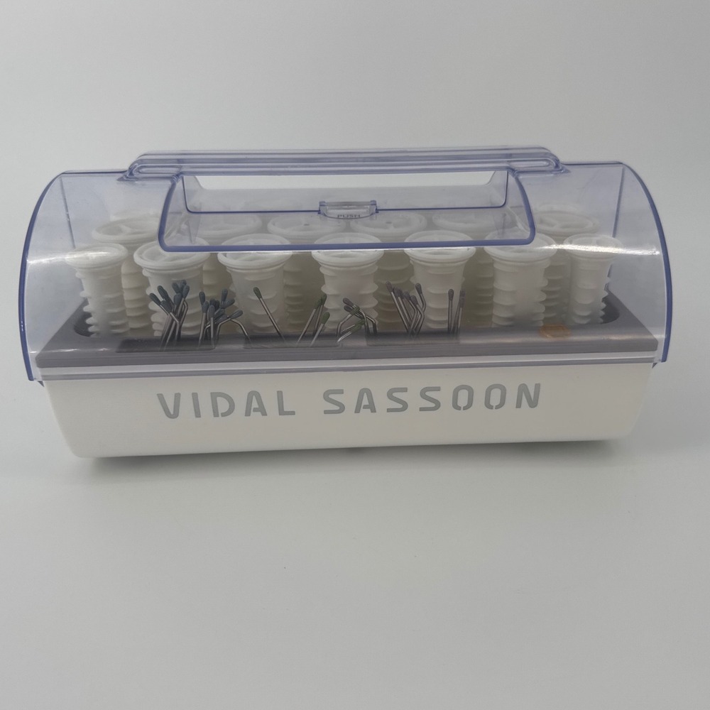 Vidal Sassoon Ion Select Hot Roller Set White 20 Multi-Size Rollers with 21 Pins